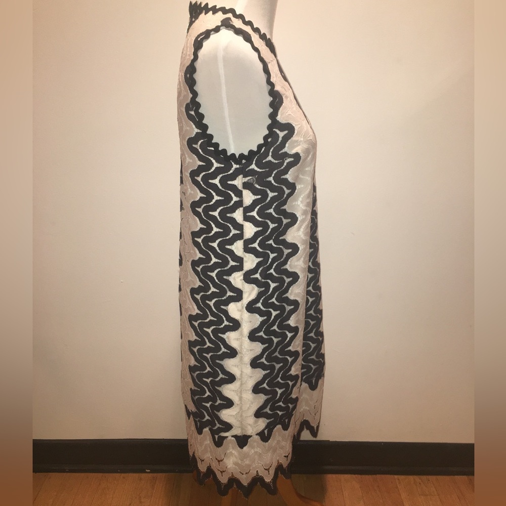 Kate Spade Lace Shift Cream and Black Dress - Size 6 - Picture 3 of 14